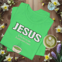 funny jesus and matcha, matcha green  T-Shirt