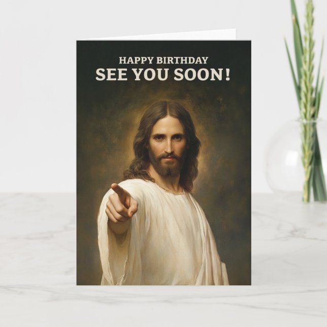 Funny Jesus Birthday Card (Front)