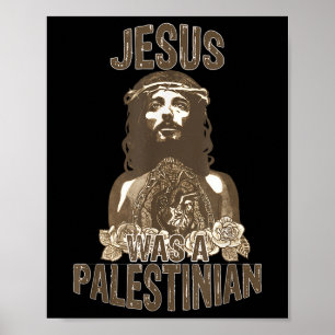Funny Jesus Christian Palestinian Gift  Poster