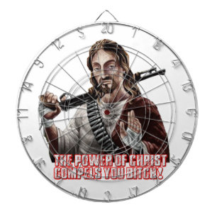 Funny jesus dartboard