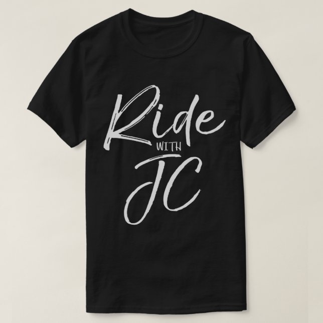 Funny Jesus Gifts Christian Biker Quote Cyclist Ri T-Shirt (Design Front)