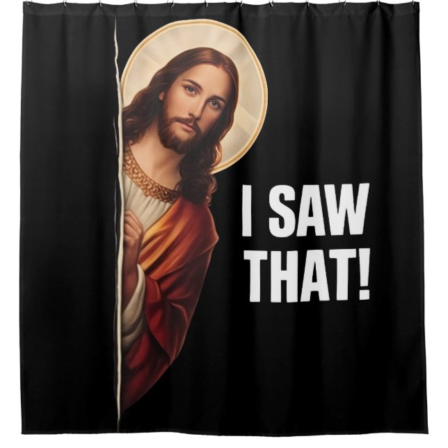 Funny Jesus "I Saw That" Christian meme design (Front)