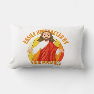 Funny Jesus Lumbar Pillow