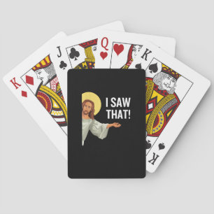 Funny Jesus Meme I Saw That Christian Quote God Is Playing Cards