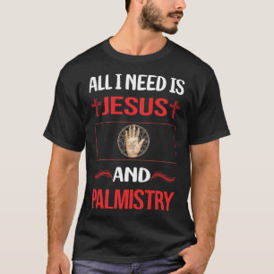 Funny Jesus Palmistry Palmist Palm Reading Reader  T-Shirt