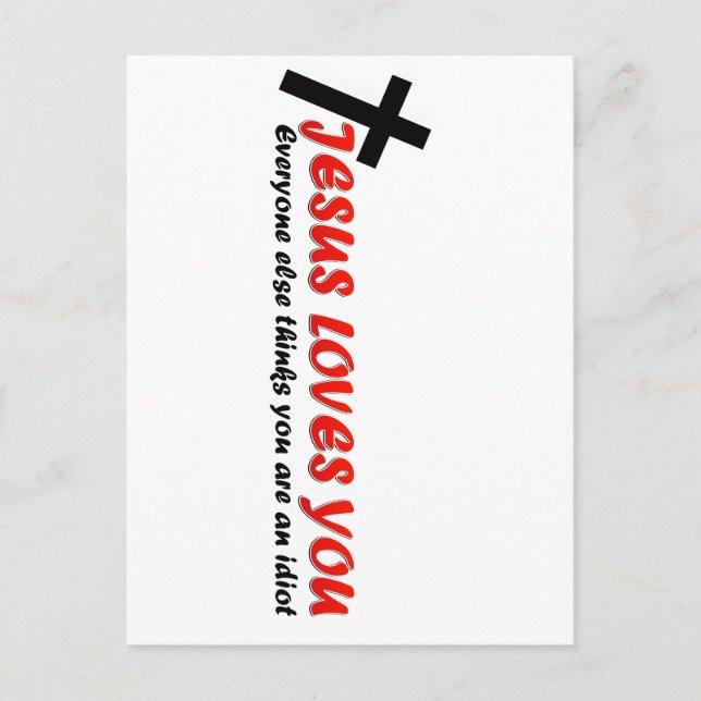Funny Jesus Postcard (Front)