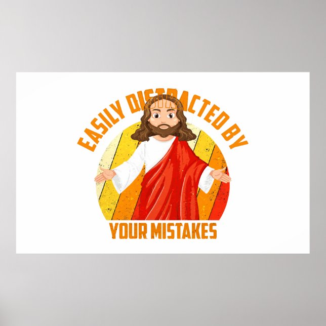 Funny Jesus Poster (Front)