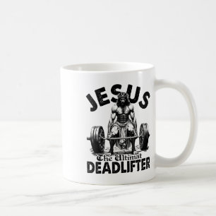 Funny Jesus The Ultimate Deadlifter Christian Gym Coffee Mug