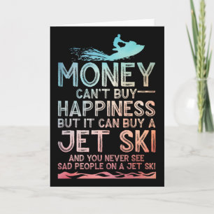Funny Jet Ski Art For Men Women Kids Water Sport J Card