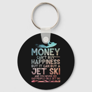 Funny Jet Ski Art For Men Women Kids Water Sport J Keychain