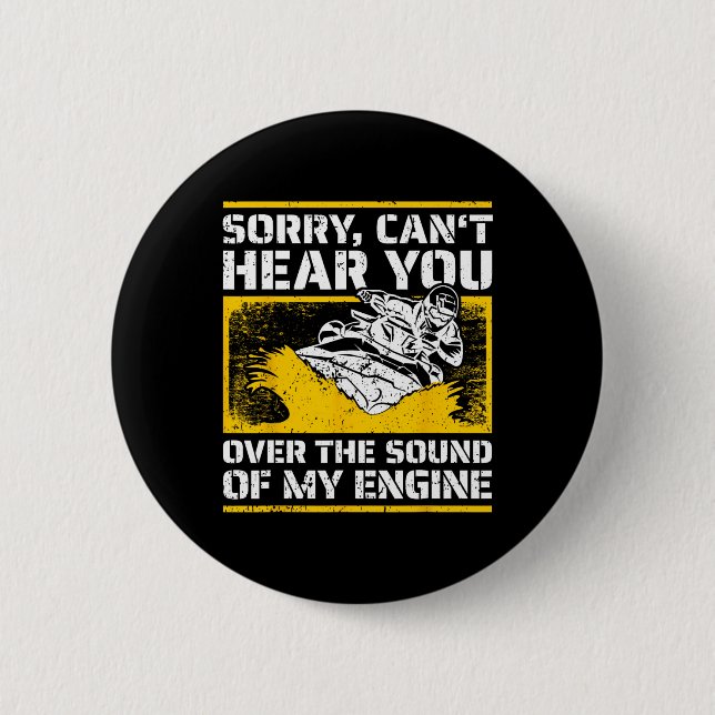 Funny Jet Skiing I Personal Watercraft Rider I Jet 2 Inch Round Button (Front)