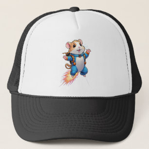 Funny Jetpack Hamster Cap   Cartoon Animal Hat