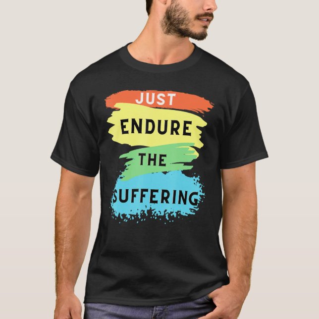 Funny Jets Just Endure The Suffering Football T-Shirt (Front)