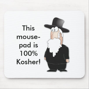 Funny Jewish rabbi - cool cartoon Mouse Pad
