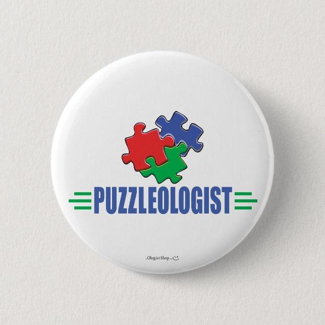 Funny Jigsaw Puzzle 2 Inch Round Button (Front)