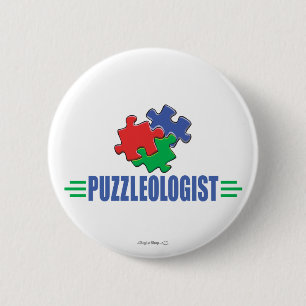 Funny Jigsaw Puzzle 2 Inch Round Button