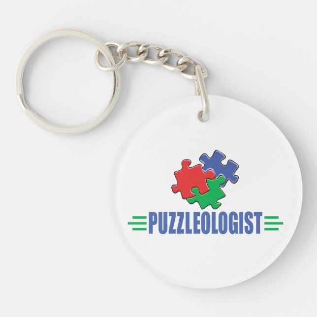 Funny Jigsaw Puzzle Keychain (Front)