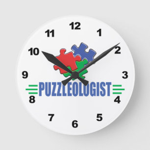 Funny Jigsaw Puzzle Round Clock