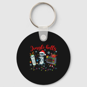 Funny Jingle Bells Telemetry Nurse Christmas Tech Keychain