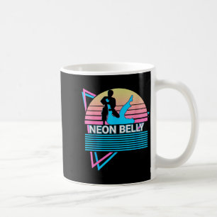 Funny Jiu Jitsu Bjj Retro Neon Belly  Coffee Mug