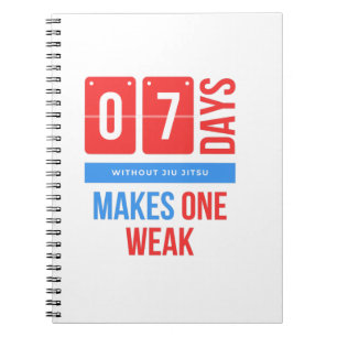 Funny jiu jitsu martial arts notebook