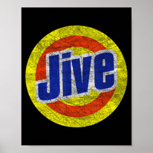 Funny Jive Retro Logo For Loud Mouths  Poster