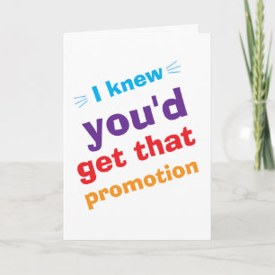 funny job promotion congratulations card
