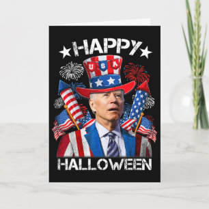 Funny Joe Biden 4th Of July Shirt Happy Halloween Card