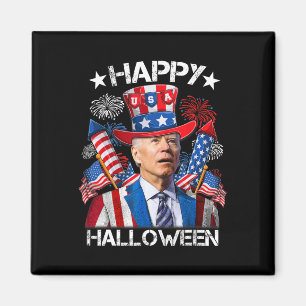 Funny Joe Biden 4th Of July Shirt Happy Halloween  Magnet