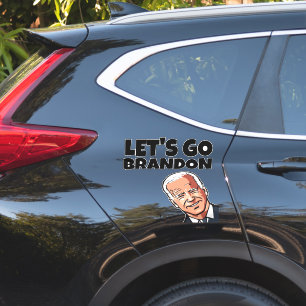 FUNNY JOE BIDEN BRANDON DIE-CUT STYLE CAR STICKER