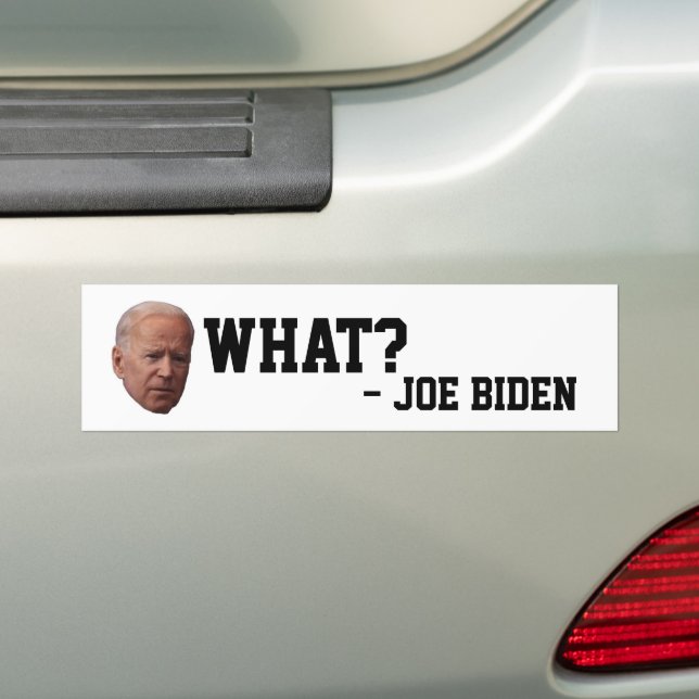 FUNNY JOE BIDEN BUMPER STICKERS (On Car)