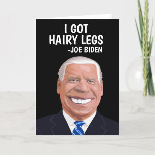 FUNNY JOE BIDEN CARTE DE SALUT D'ANNIVERSAIRE