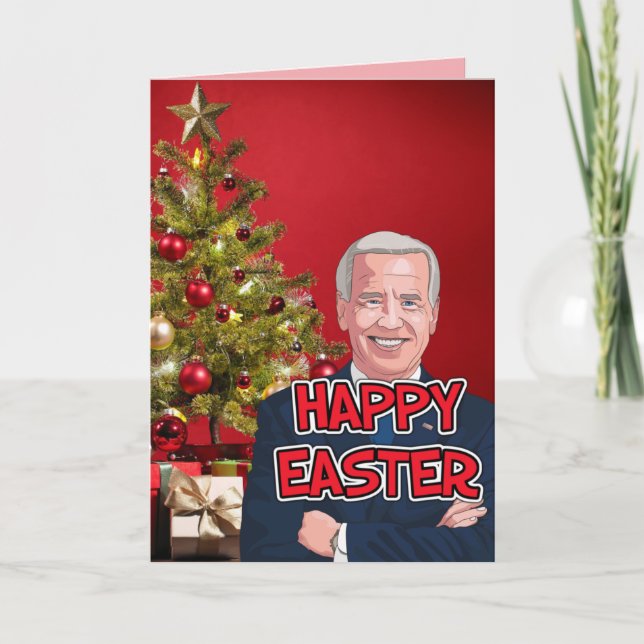 FUNNY JOE BIDEN CHRISTMAS CONFUSED FUNNY CARDS (Front)