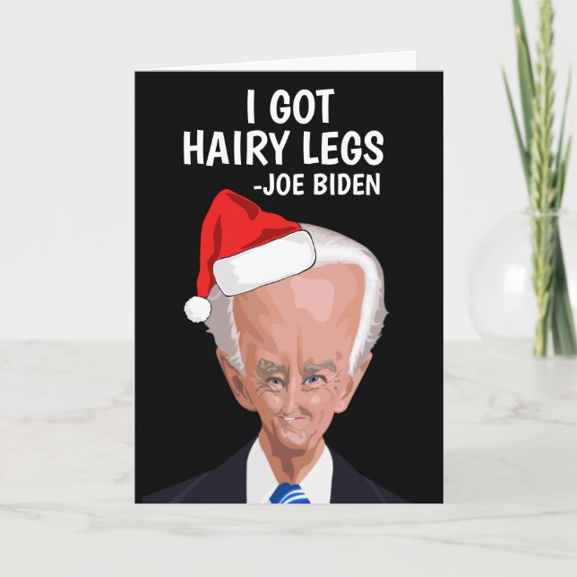FUNNY JOE BIDEN CHRISTMAS GREETING CARTE (Devant)