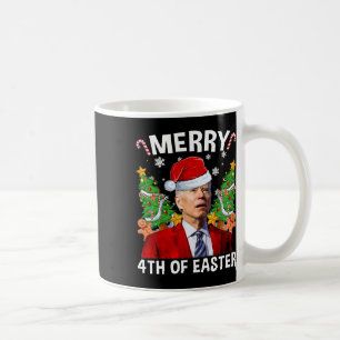 Funny Joe Biden Christmas Santa Hat Merry 4th Of E Coffee Mug