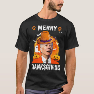 Funny Joe Biden Confused Merry Thanksgiving For Th T-Shirt