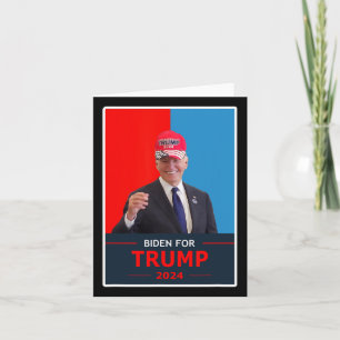 Funny Joe Biden For Trump 2024 Election Wear A Tru Card