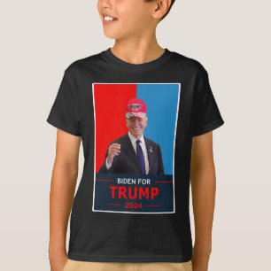 Funny Joe Biden For Trump 2024 Election Wear A Tru T-Shirt