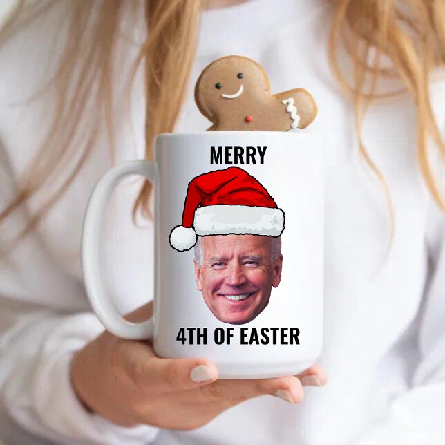 Funny Joe Biden Happy 4th Of Easter Christmas Coffee Mug (Creator Uploaded)