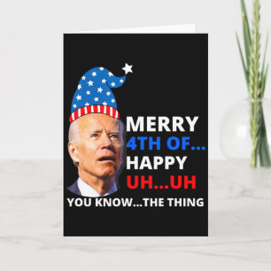 Funny Joe Biden Happy 4th Of Easter Confused 4th O Card