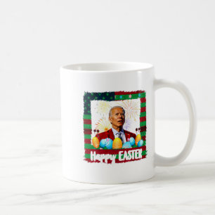Funny Joe Biden Happy Easter Confused 4th Of July  Coffee Mug
