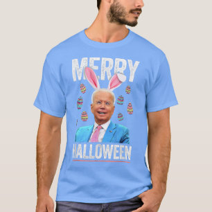 Funny Joe Biden Happy Halloween Confused Easter Da T-Shirt