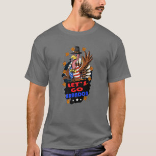 Funny Joe Biden Let's Go Brandon Turkey Thanksgivi T-Shirt
