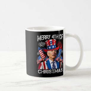 Funny Joe Biden Merry 4th Of Christmas 4th Of July Coffee Mug