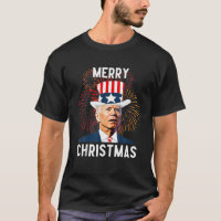 Funny Joe Biden Merry Christmas For Fourth Of July