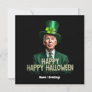 Funny Joe Biden St. Patrick’s Day Confused  Invitation