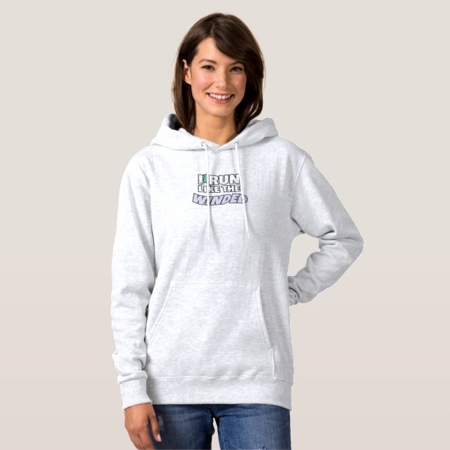 Funny Jogger Runner I Run Like The Winded Running Hoodie (Front Full)