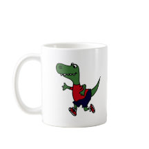 Funny Jogging Trex Dinosaur