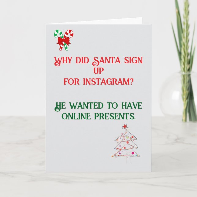 Funny Joke Christmas Card (Front)
