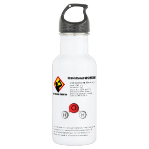 Funny Joke Dihydrogen Monoxide (H2O) Chemistry 532 Ml Water Bottle